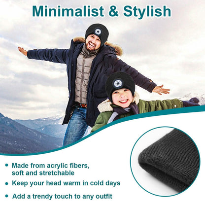 5.0 Wireless Beanie Hat with 3 Lighting Modes DailySale