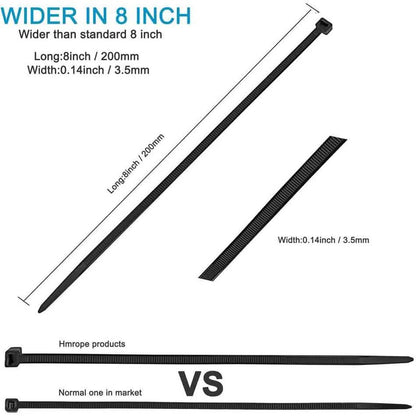 500-Piece: Black Nylon Cable Ties DailySale