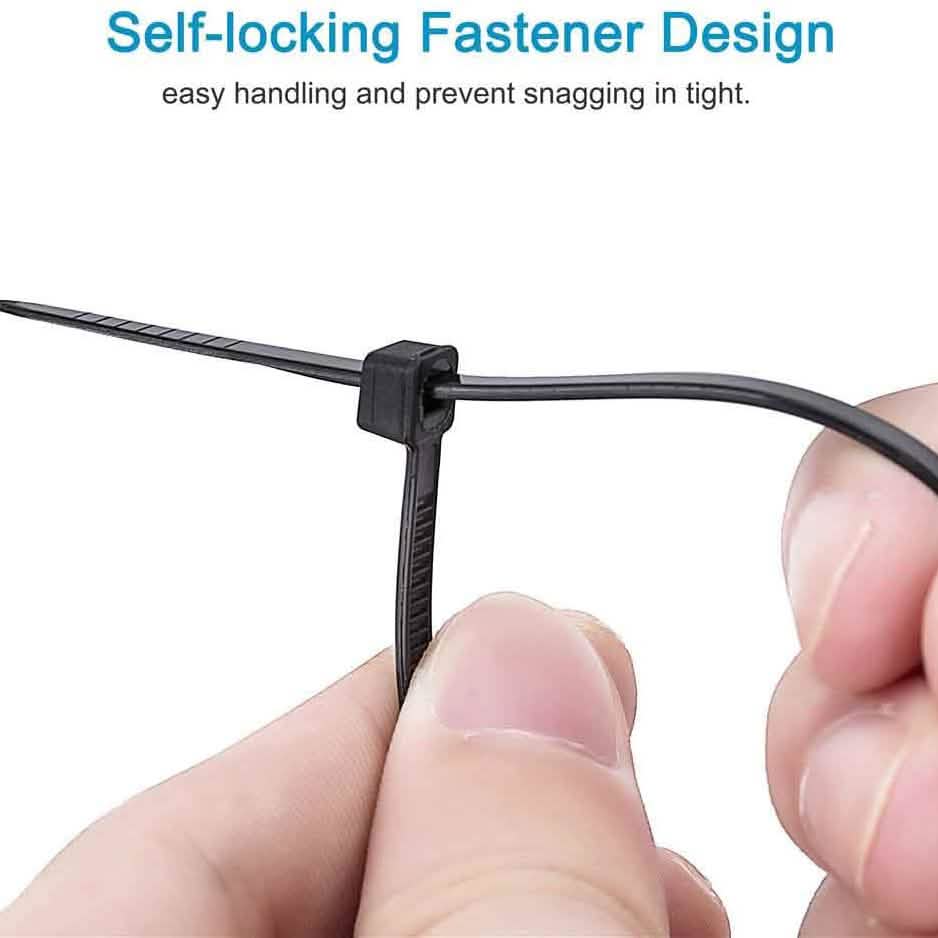 500-Piece: Black Nylon Cable Ties DailySale