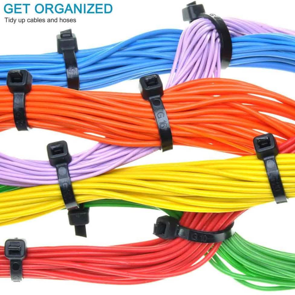 500-Piece: Black Nylon Cable Ties DailySale