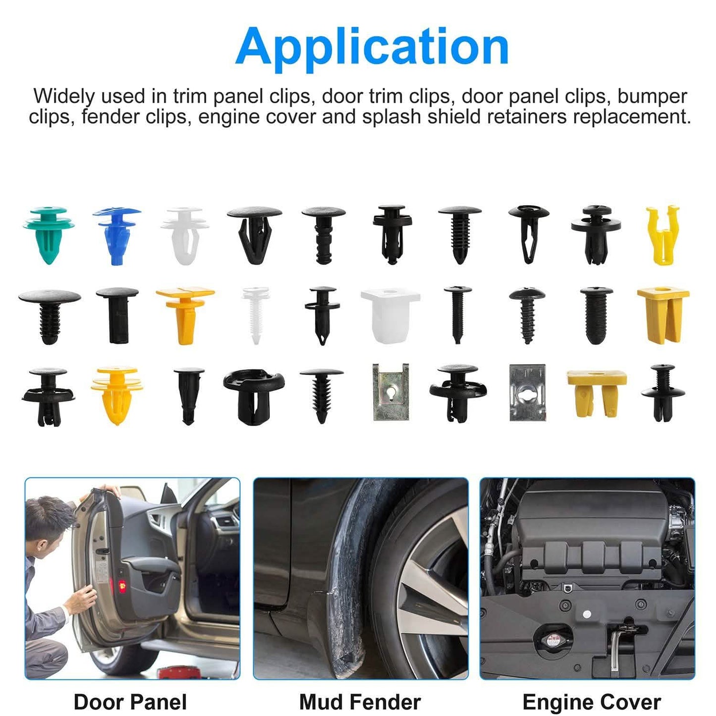 500-Pieces: 30 Kinds Bumper Fastener Rivets DailySale
