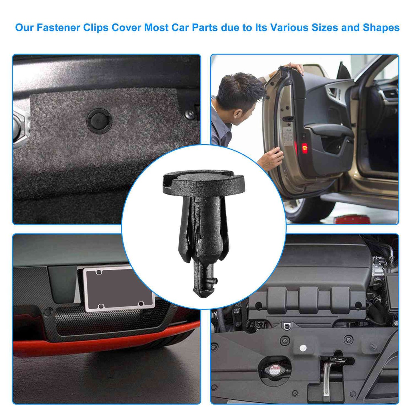 500-Pieces: 30 Kinds Bumper Fastener Rivets DailySale