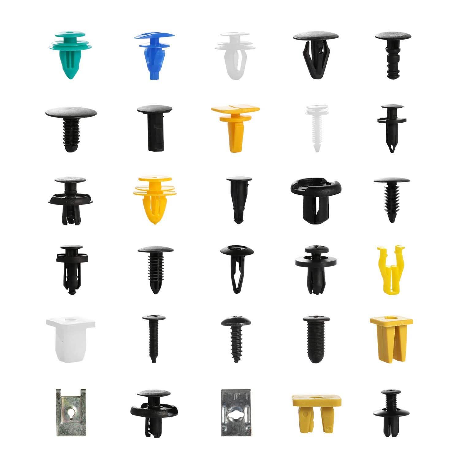 500-Pieces: 30 Kinds Bumper Fastener Rivets DailySale