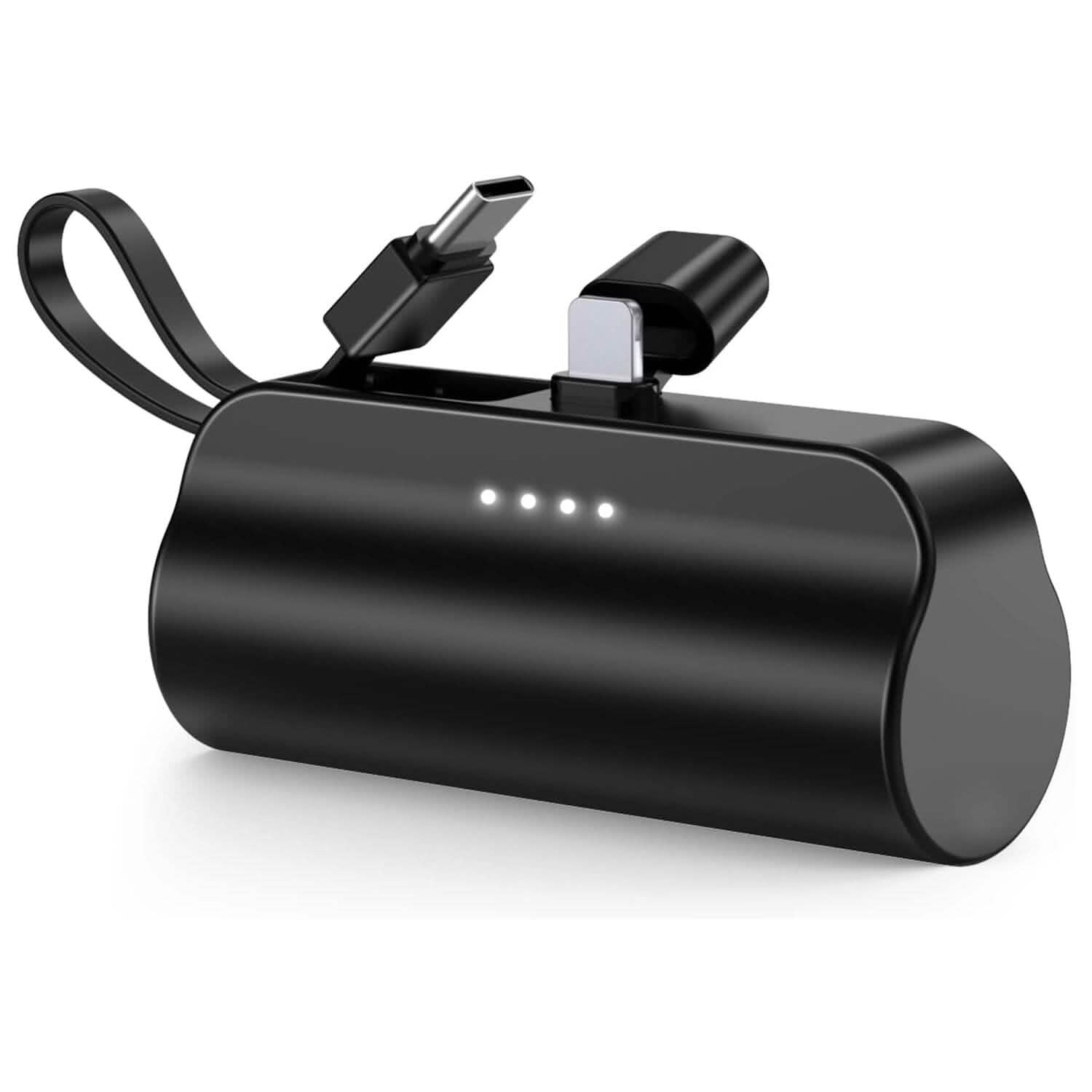5000mAh Portable Phone Charger Built-in Type C Cable Dual Output DailySale