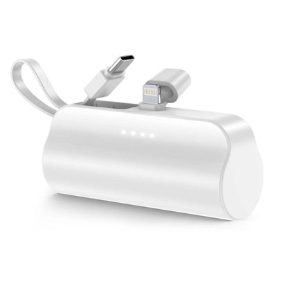 5000mAh Portable Phone Charger Built-in Type C Cable Dual Output DailySale