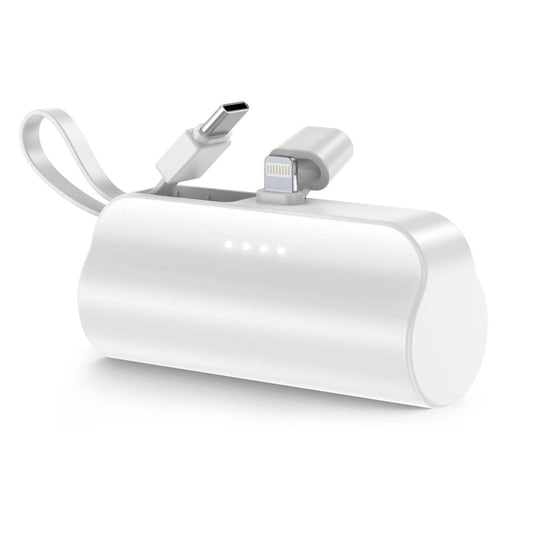 5000mAh Portable Phone Charger Built-in Type C Cable Dual Output DailySale