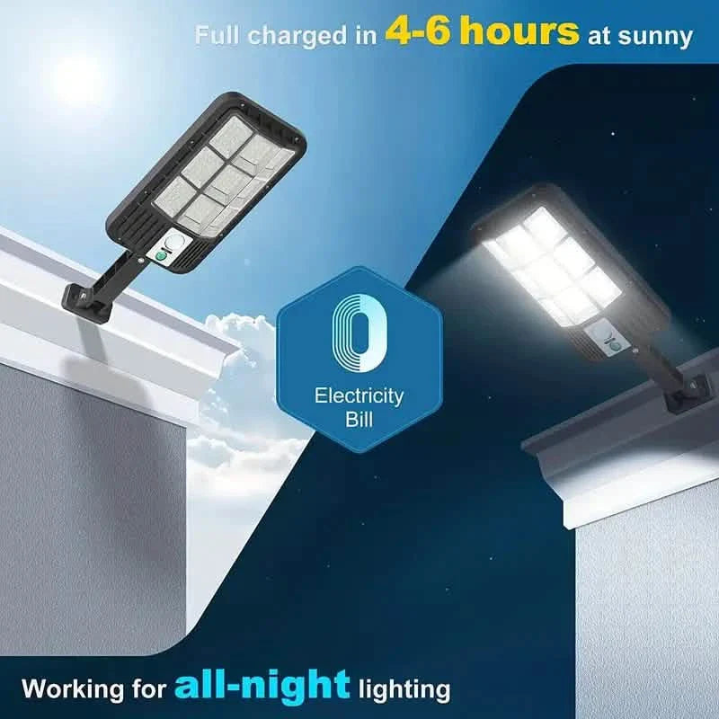 5000LM Solar Flood Light Dusk To Dawn, Solar Powered Outdoor Lights With Security Motion Sensor DailySale