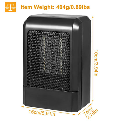 500W Ceramic Portable Electric Heater DailySale