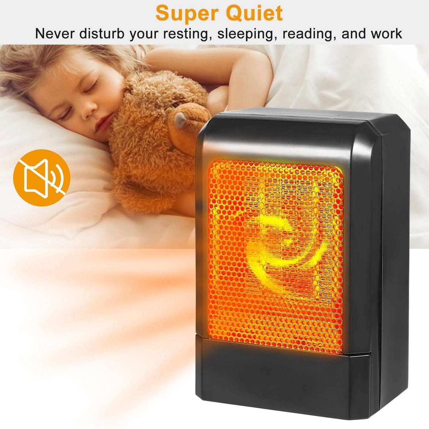 500W Ceramic Portable Electric Heater DailySale