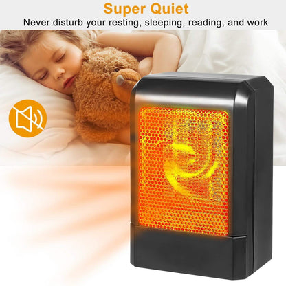 500W Ceramic Portable Electric Heater DailySale