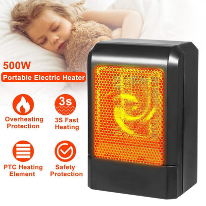 500W Ceramic Portable Electric Heater DailySale