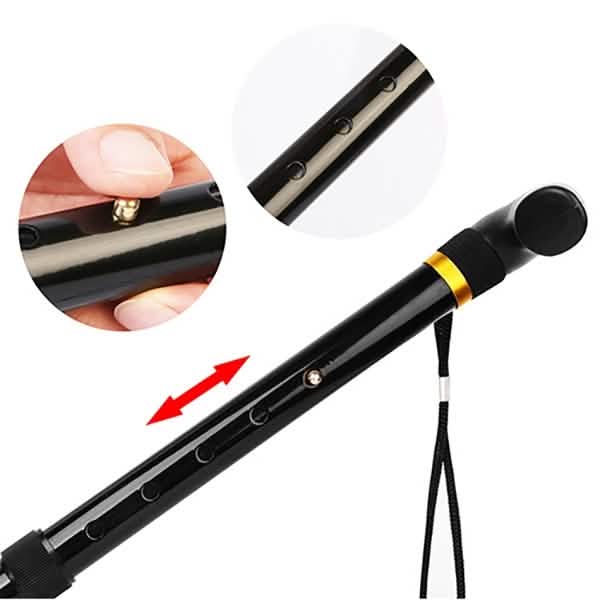Portable Aluminum Folding Walking Travel Stick Cane DailySale
