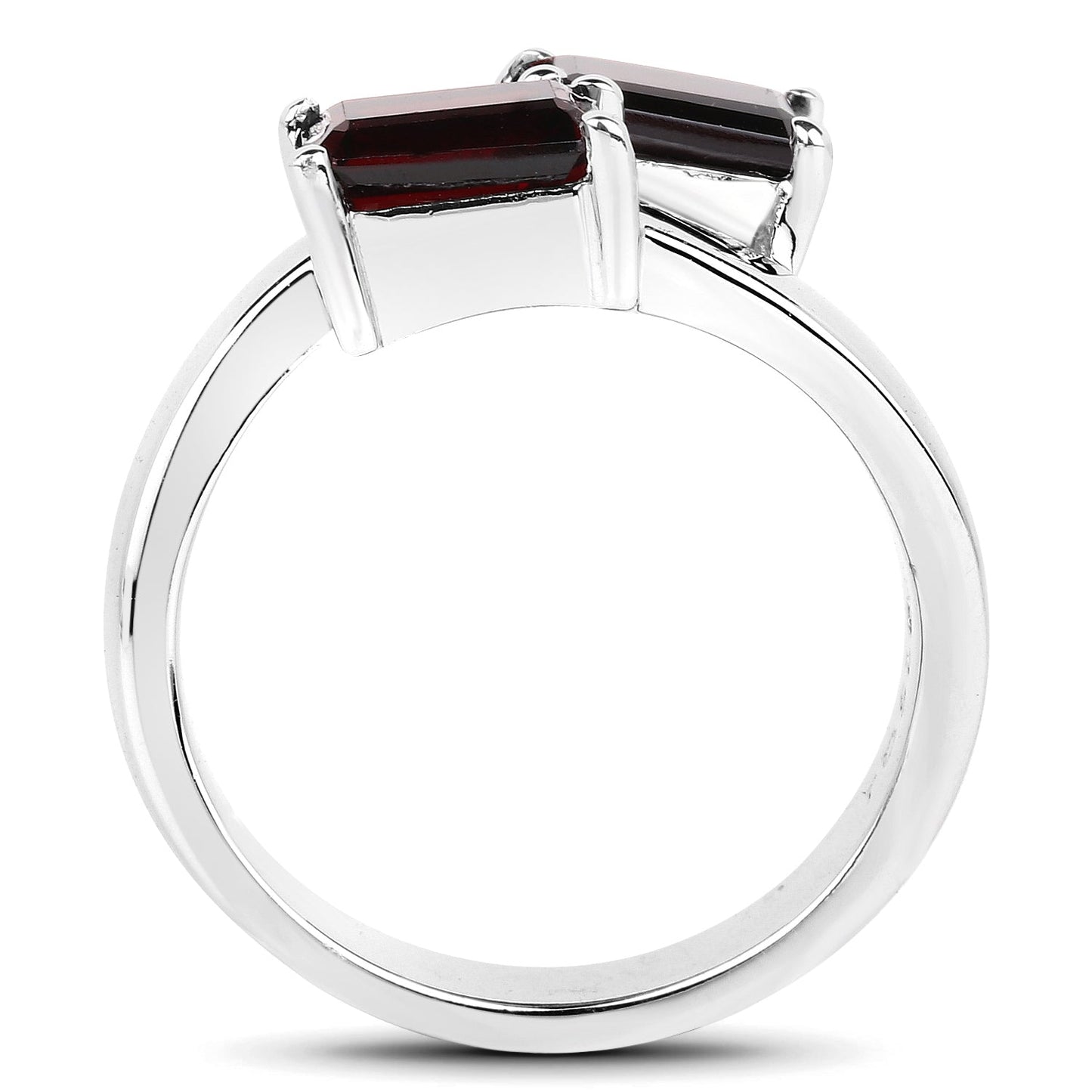 2.40 Carat Genuine  Garnet .925 Sterling Silver Ring Bids.com