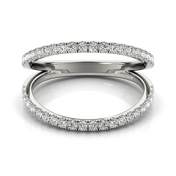 14k White Gold Diamond Split Band Ring (1/4 cttw) Bids.com