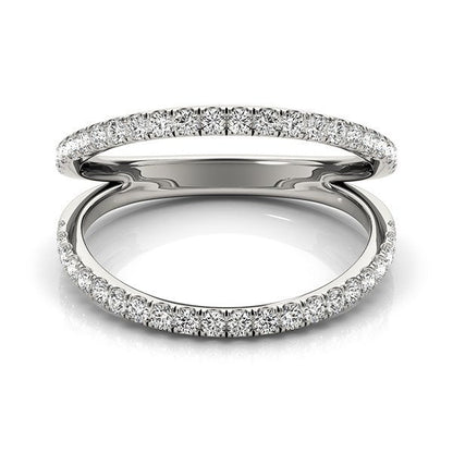 14k White Gold Diamond Split Band Ring (1/4 cttw) Bids.com