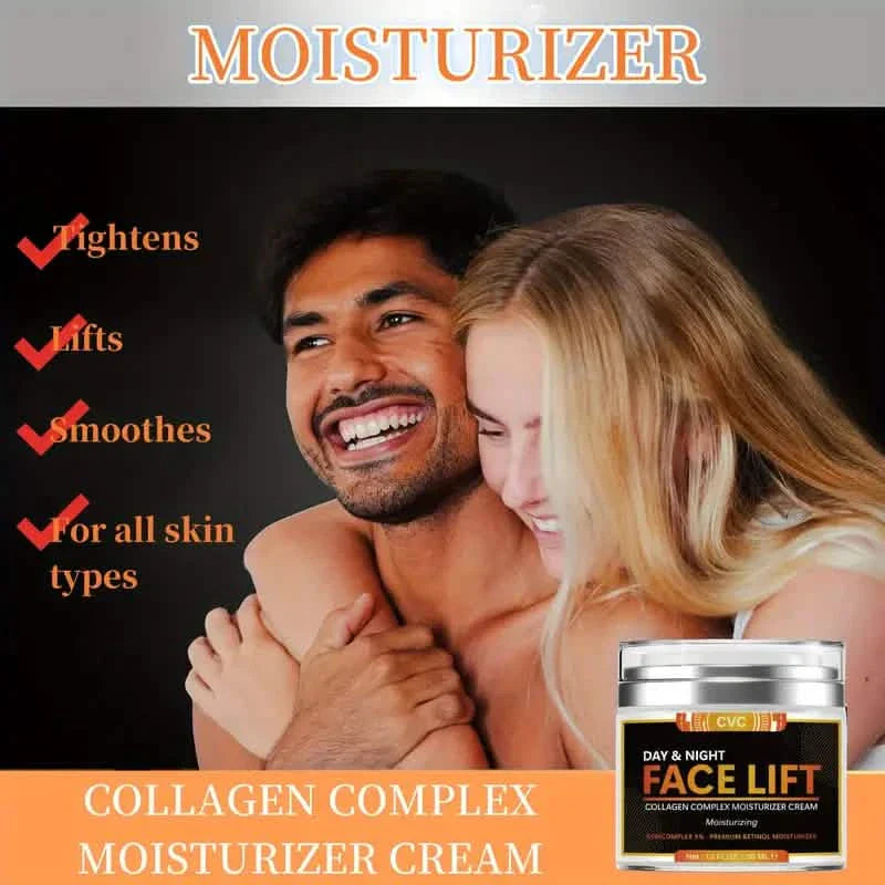 50ml Revitalizing Face Lift Cream - Visibly Firms, Lifts, and Hydrates with Hyaluronic Acid, Collagen DailySale
