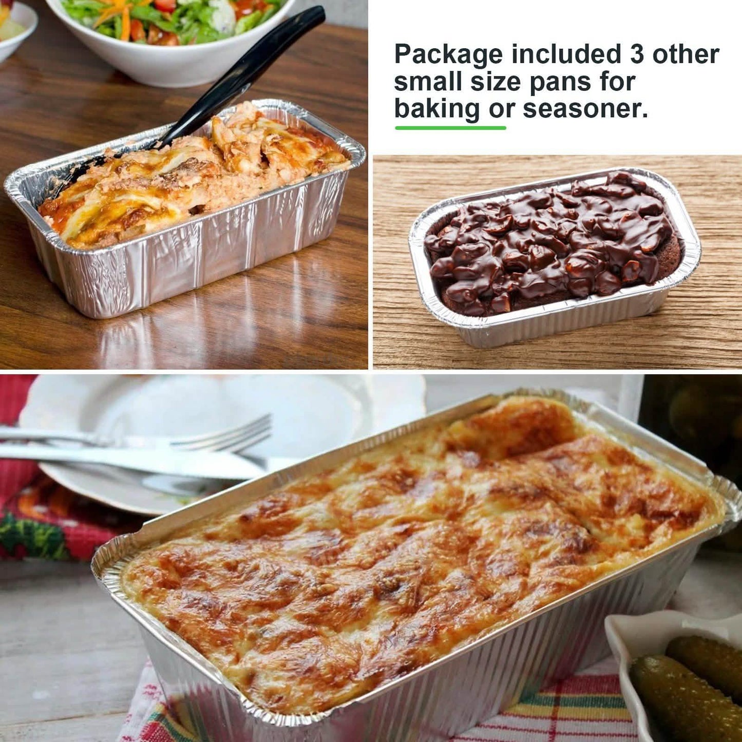 51-Packs: IMAGE 4 Size Aluminum Loaf Pans Disposable Premium Heavy-Duty Tin Foil DailySale