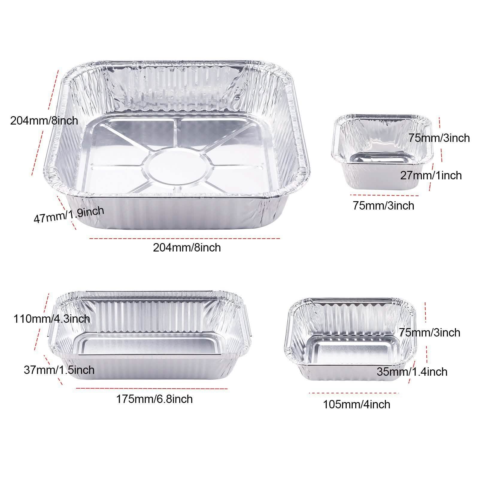 51-Packs: IMAGE 4 Size Aluminum Loaf Pans Disposable Premium Heavy-Duty Tin Foil DailySale