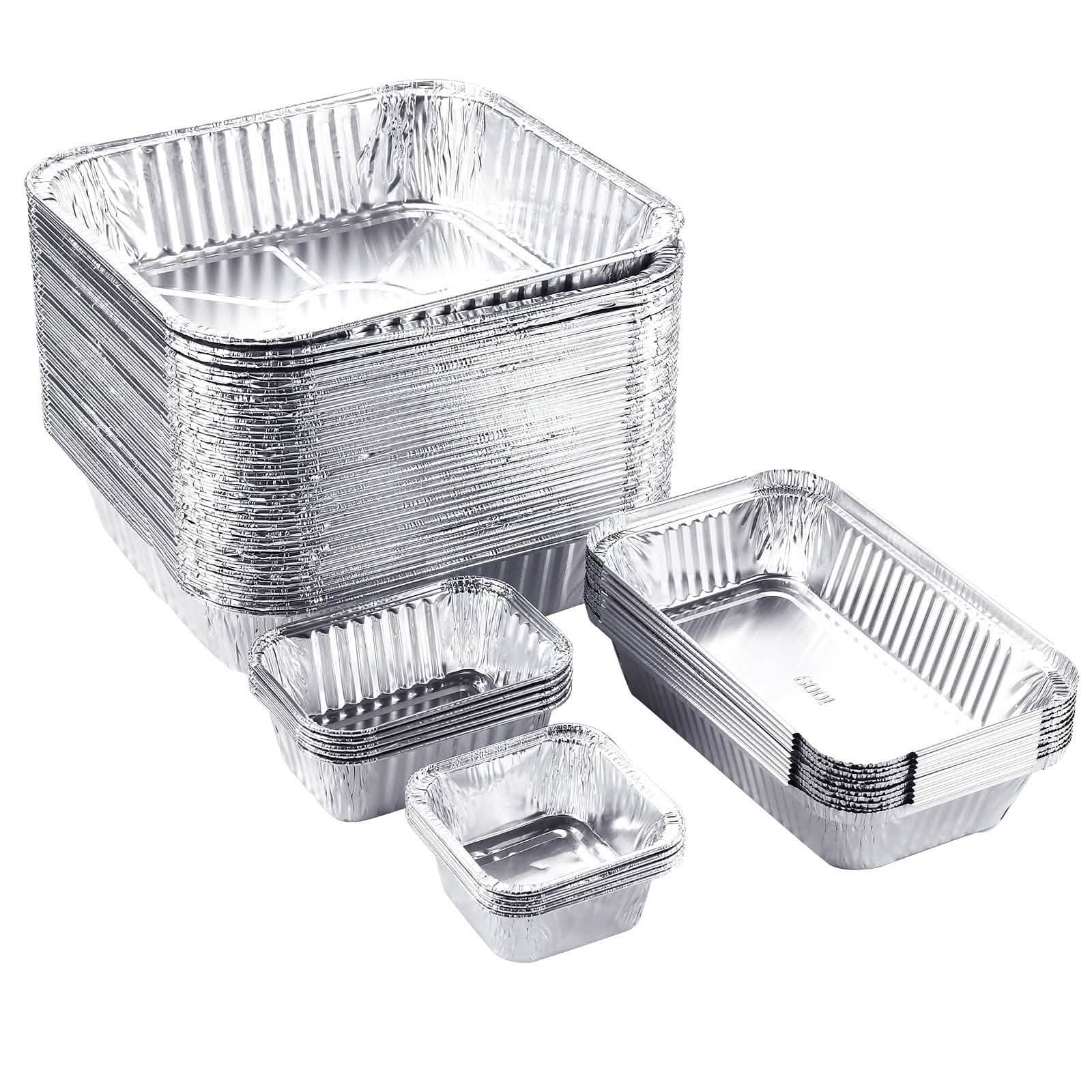 51-Packs: IMAGE 4 Size Aluminum Loaf Pans Disposable Premium Heavy-Duty Tin Foil DailySale