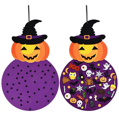 51-Pieces: Felt Pumpkin Witch Hanging Décor DailySale