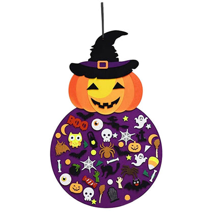 51-Pieces: Felt Pumpkin Witch Hanging Décor DailySale