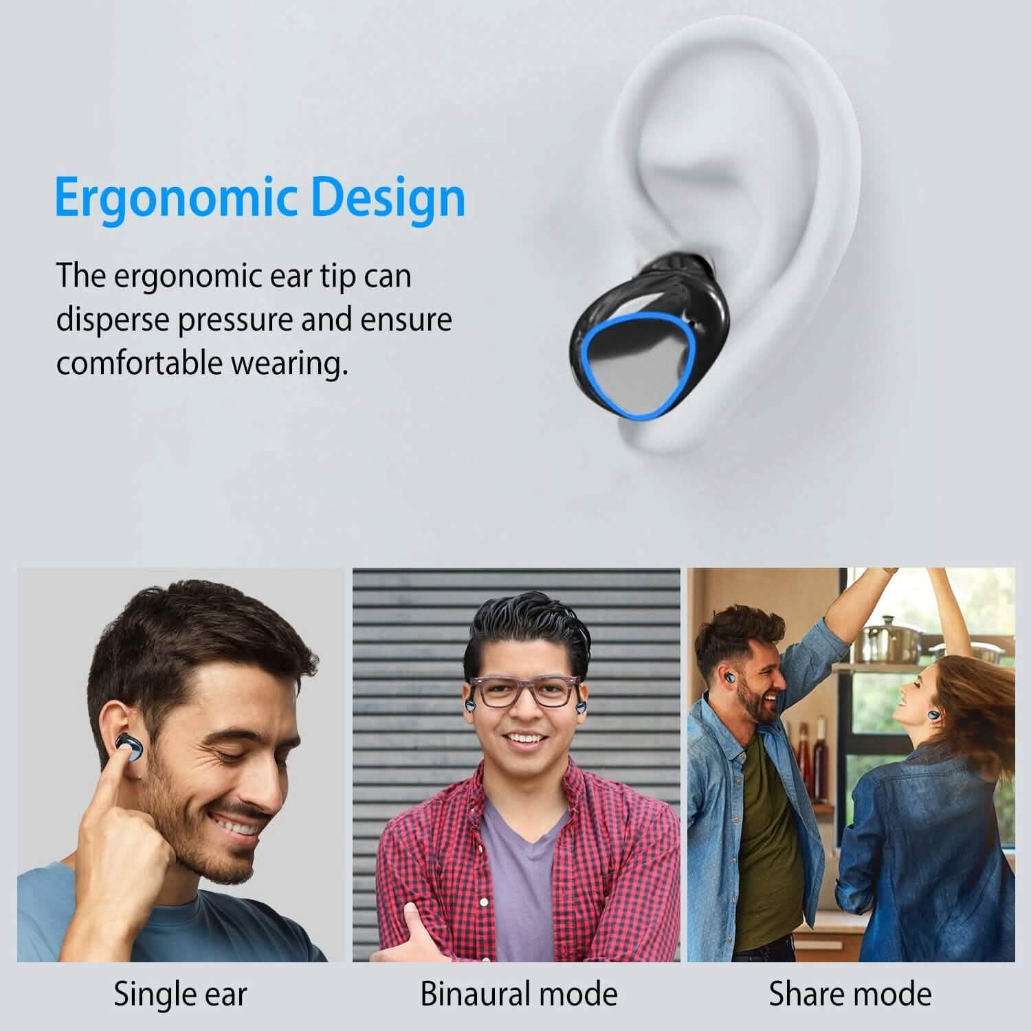5.1 TWS Wireless Earbuds Touch Control Headphone DailySale