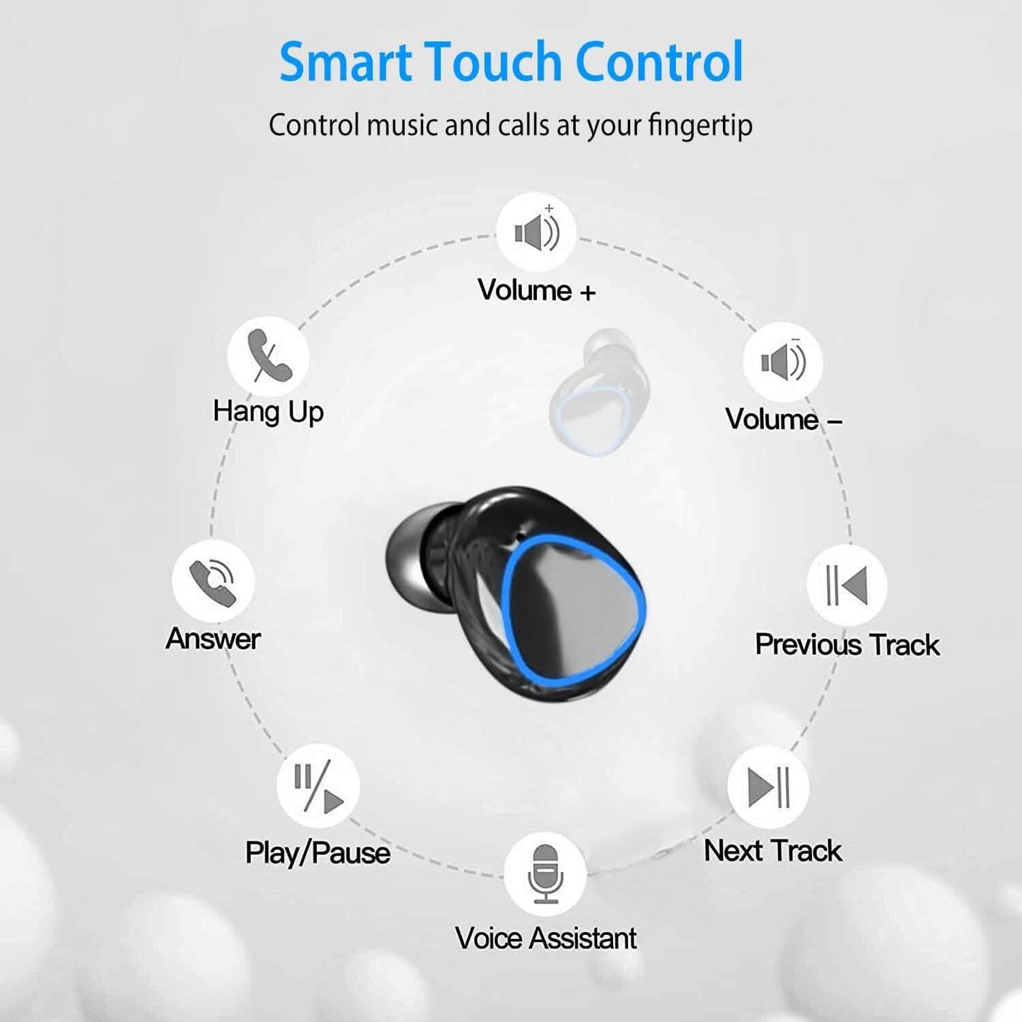 5.1 TWS Wireless Earbuds Touch Control Headphone DailySale