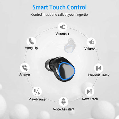5.1 TWS Wireless Earbuds Touch Control Headphone DailySale