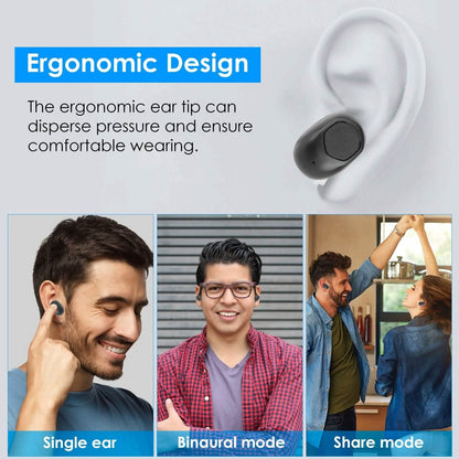 5.1 TWS Wireless Earphone with Charging Case IPX4 Waterproof Power Bank DailySale