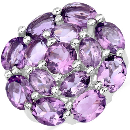 9.28 Carat Genuine Amethyst .925 Sterling Silver Ring Bids.com