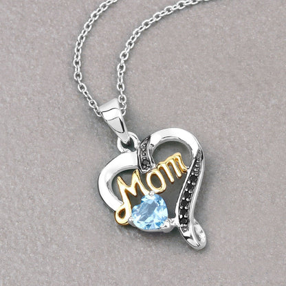 0.57 Carat Genuine Swiss Blue Topaz and Black Spinel .925 Sterling Silver Pendant Bids.com
