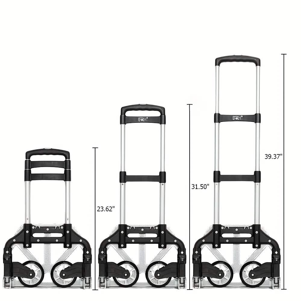 Folding Aluminum Hand Cart & Dolly – 165 lb Capacity | Lightweight & Portable DailySale