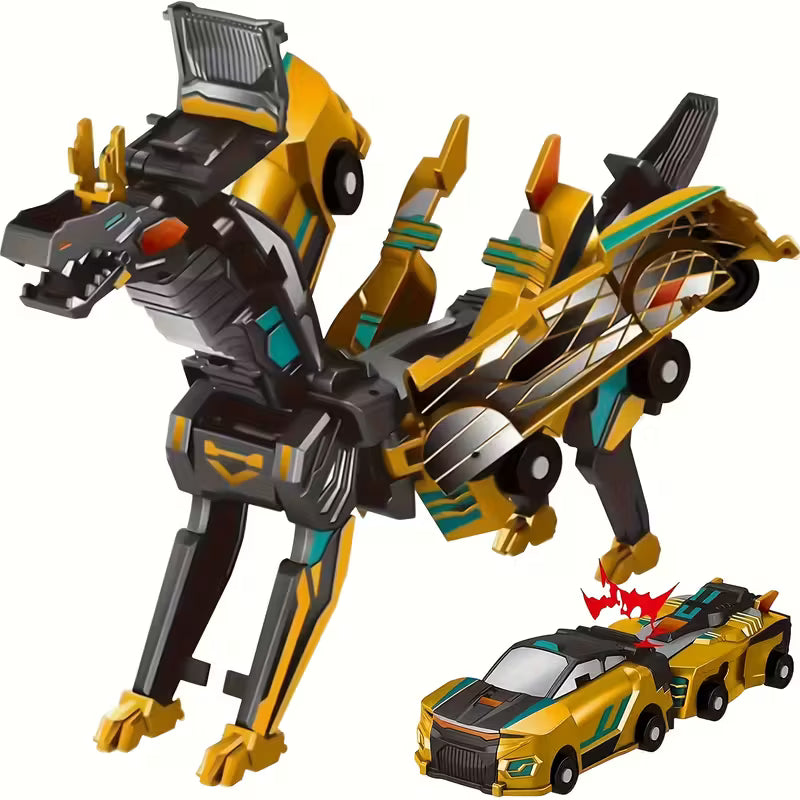 Car & Transforming Dinosaur Toy – Crash-Proof Manual DailySale