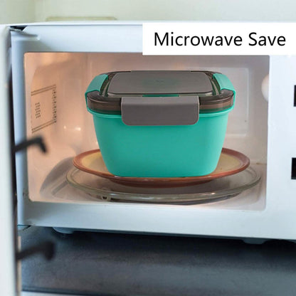 51oz Salad Bowl with Removable 3-Compartment Bento-Style Tray DailySale