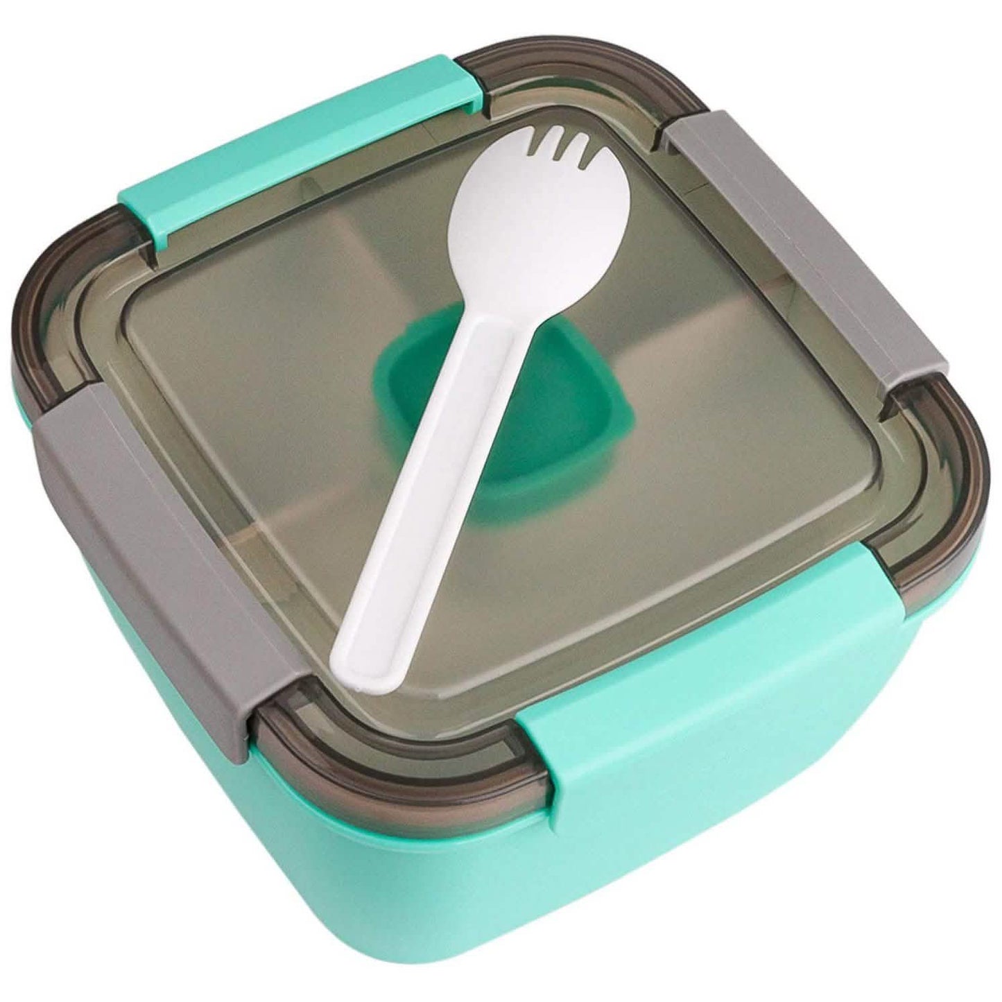 51oz Salad Bowl with Removable 3-Compartment Bento-Style Tray DailySale