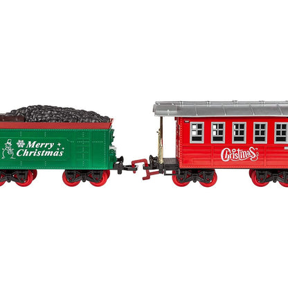 52-Piece Set: Santa's Choo Choo Electric Train with Working Light and Sound DailySale