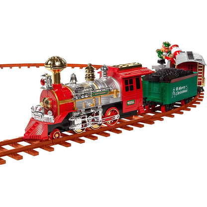 52-Piece Set: Santa's Choo Choo Electric Train with Working Light and Sound DailySale