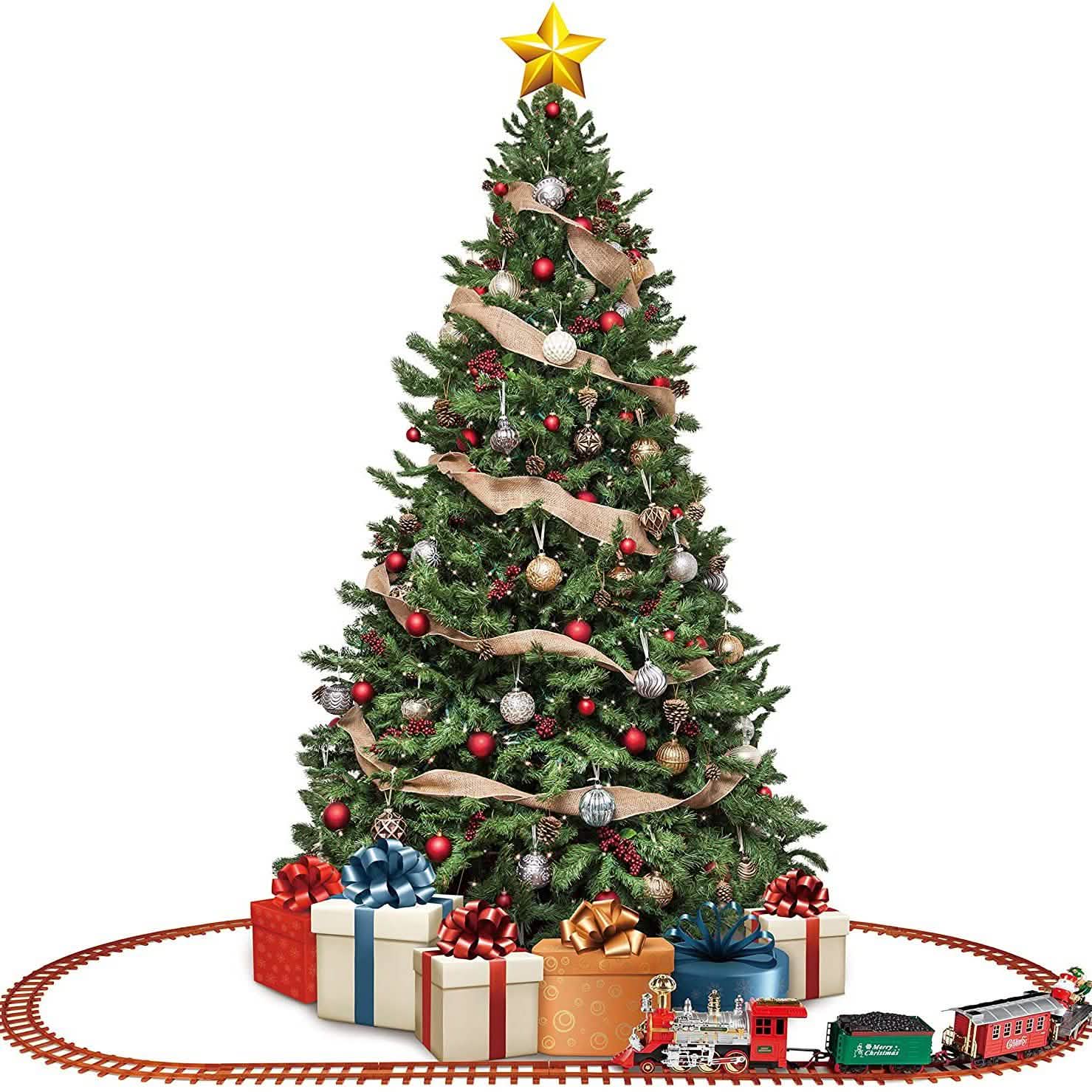 52-Piece Set: Santa's Choo Choo Electric Train with Working Light and Sound DailySale
