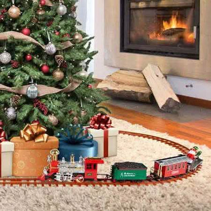 52-Piece Set: Santa's Choo Choo Electric Train with Working Light and Sound DailySale