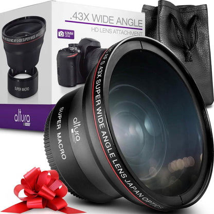 52MM 0.43x Altura Photo Professional HD Wide Angle Lens (w/Macro Portion) for Nikon  (Refurbished) DailySale