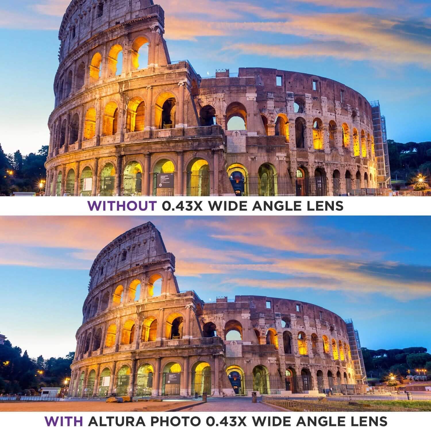 52MM 0.43x Altura Photo Professional HD Wide Angle Lens (w/Macro Portion) for Nikon  (Refurbished) DailySale