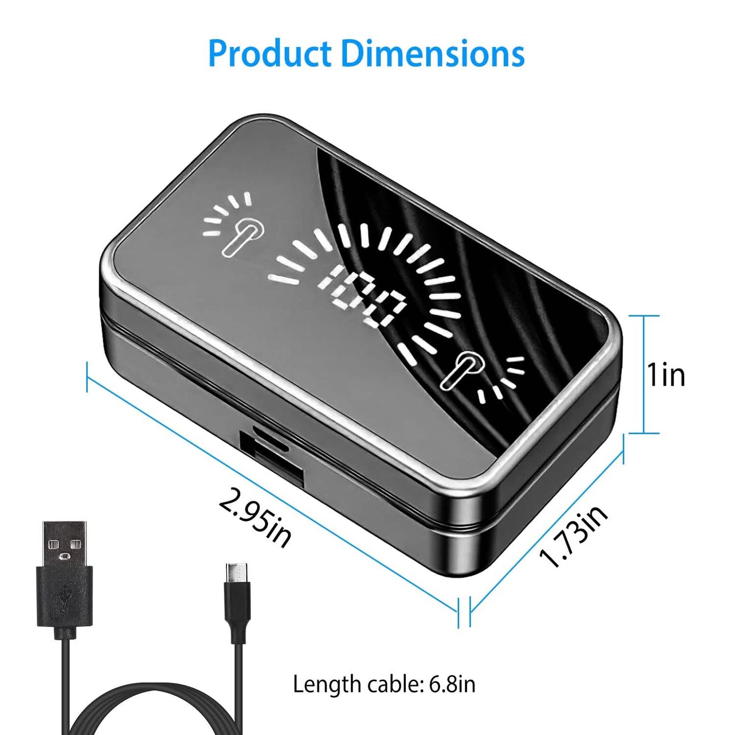5.3 TWS Wireless Earbuds Touch Control Headphone DailySale