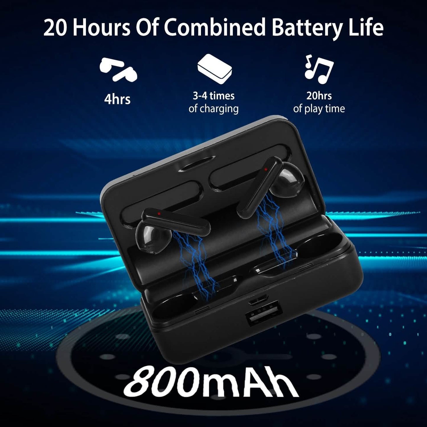 5.3 TWS Wireless Earbuds Touch Control Headphone DailySale