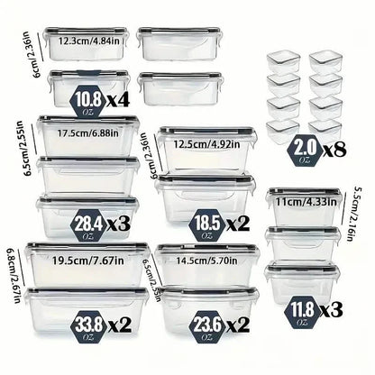 48-Piece Food Storage Container Set – Stackable, Microwave Safe, BPA Free DailySale