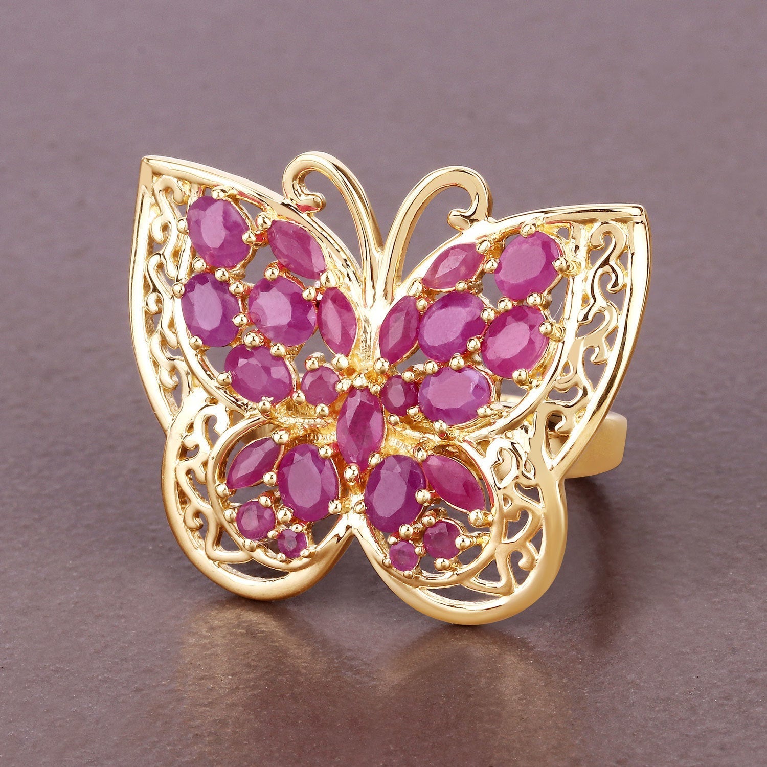 3.08 Carat Genuine Ruby .925 Sterling Silver Ring Bids.com
