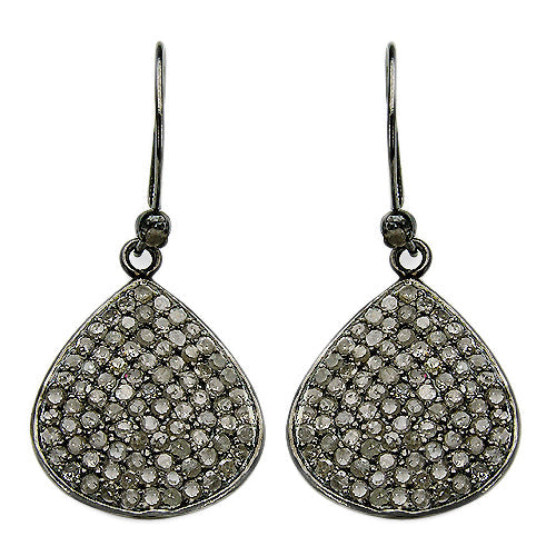 2.61 Carat Genuine Diamond .925 Sterling Silver Earrings Bids.com