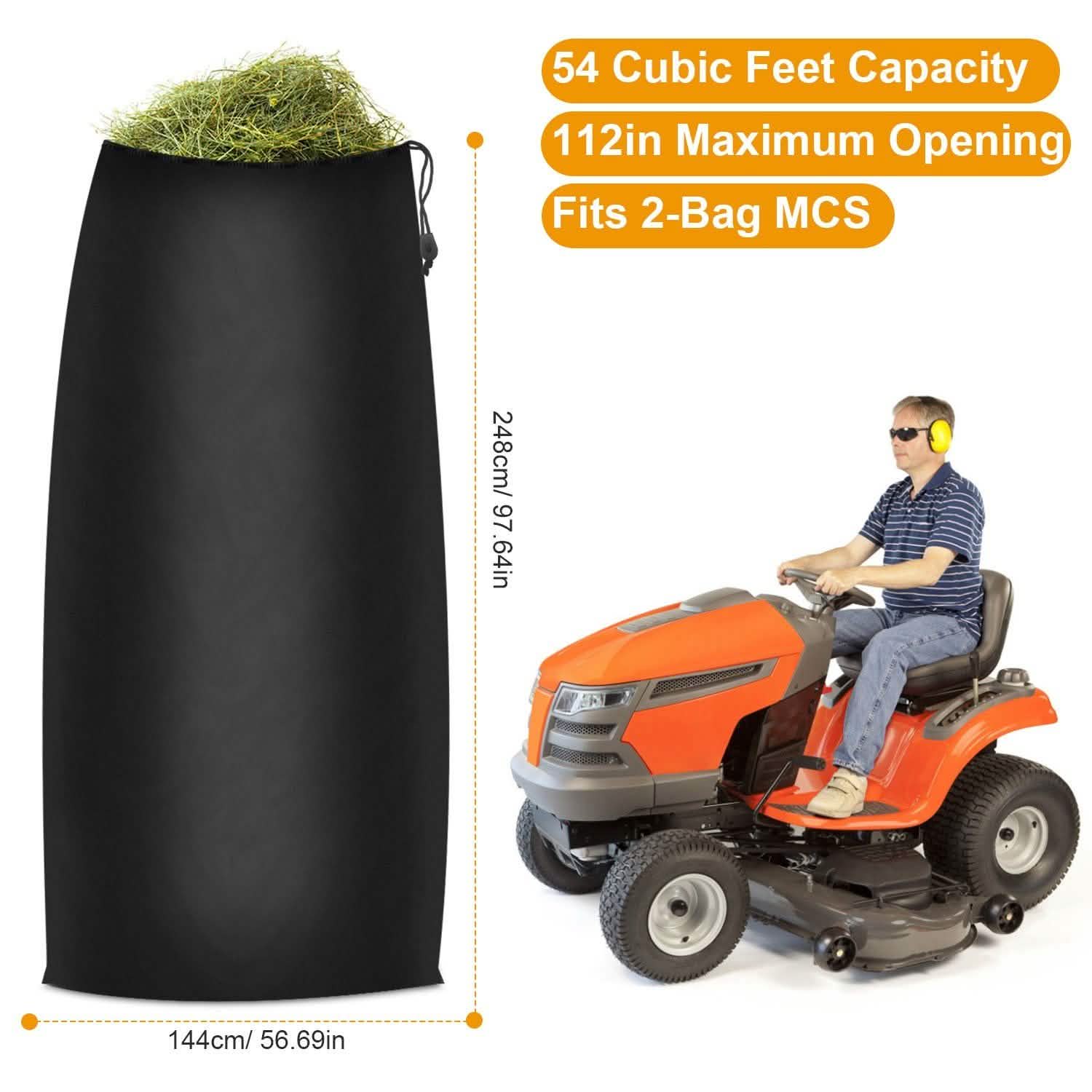 54 Cubic Lawn Tractor Leaf Bag DailySale