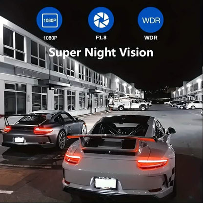 4-Channel Car DVR Dash Cam – 1080P Front, 720P Side & Rear, Night Vision DailySale
