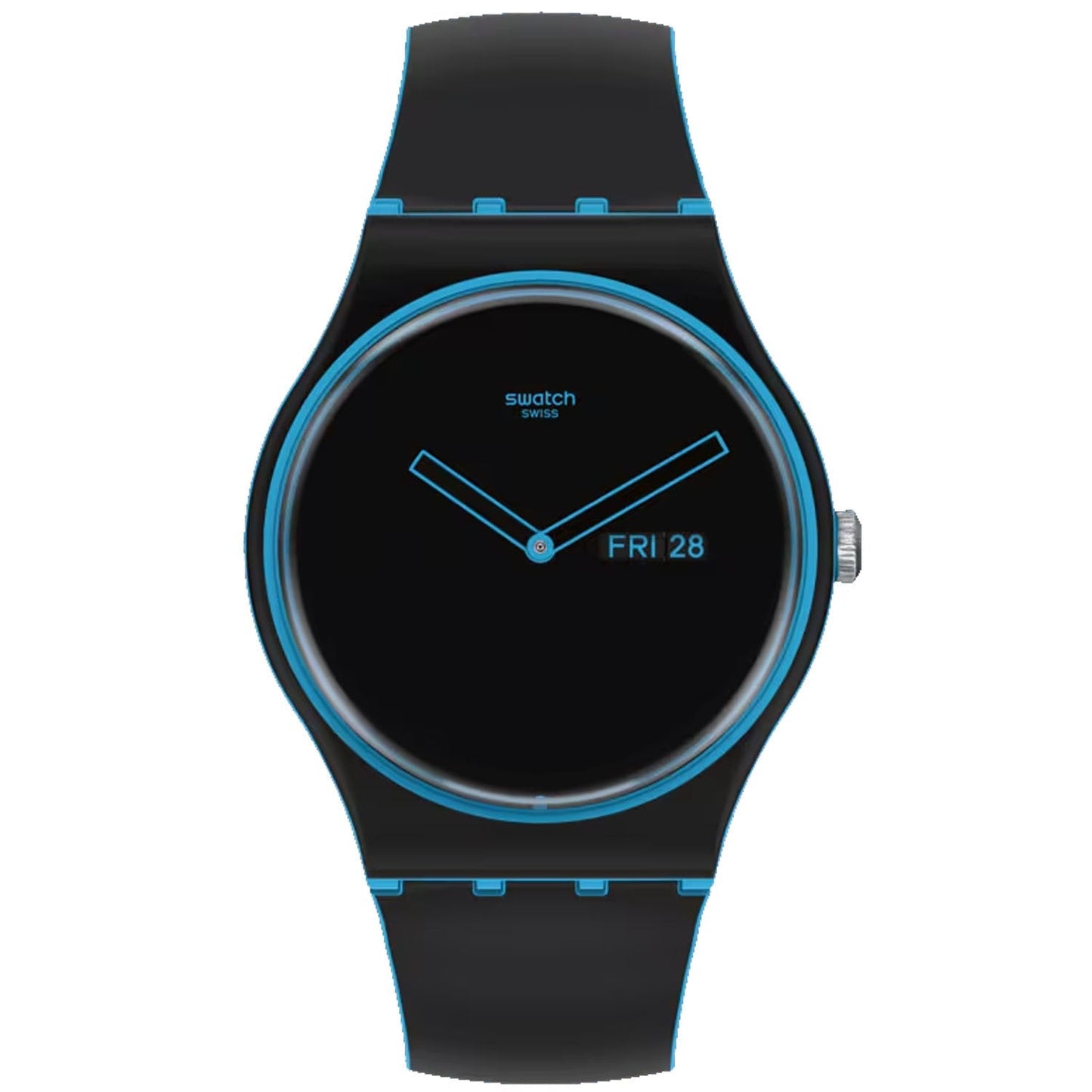 Swatch Men's Originals Monthly Drops Minimal Line Blue Bids.com