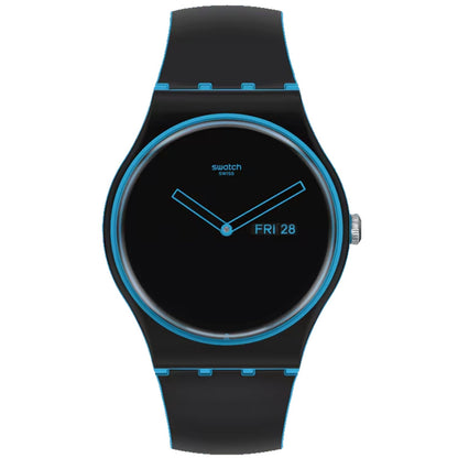Swatch Men's Originals Monthly Drops Minimal Line Blue Bids.com